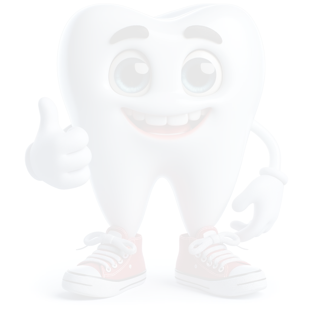 tooth characters smiling thumbs up