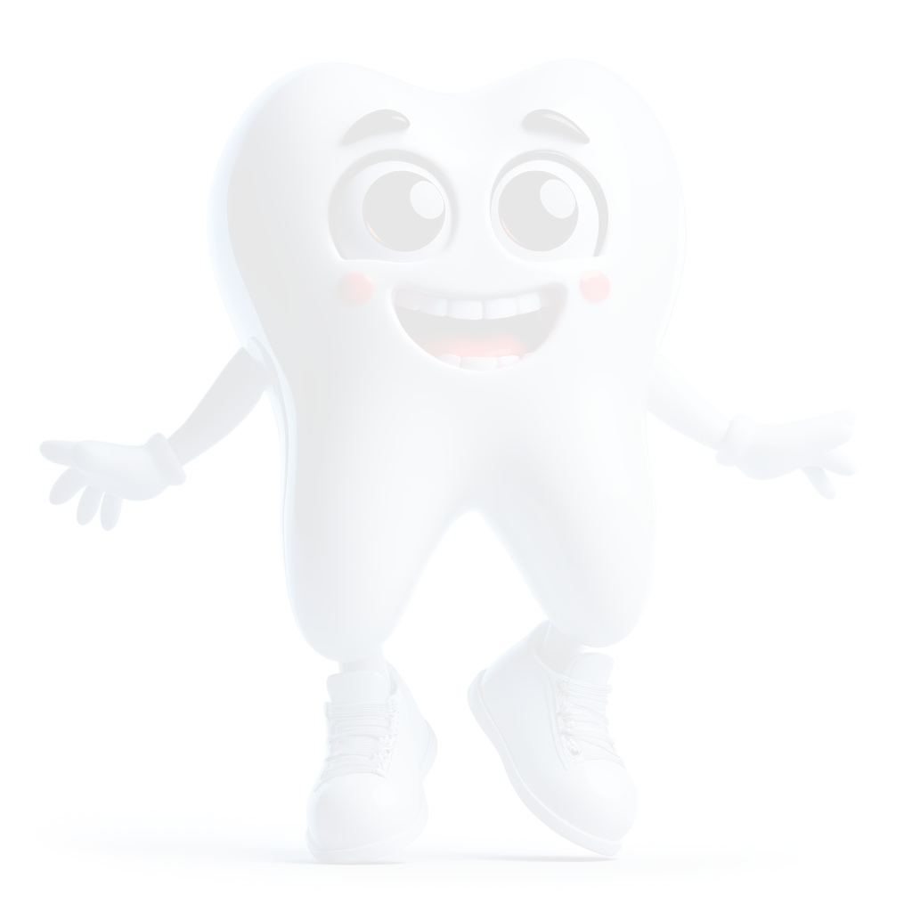 tooth character smiling